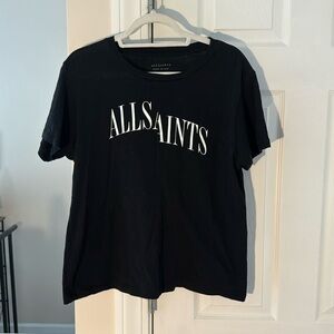Allsaints Dropout Mic Tee, Black